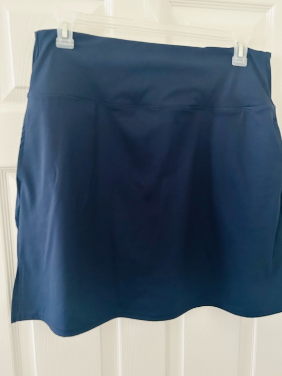 Dresses & Skirts - Navy Blue Athletic Culotte Stretchy Skirt with Built In Shorties